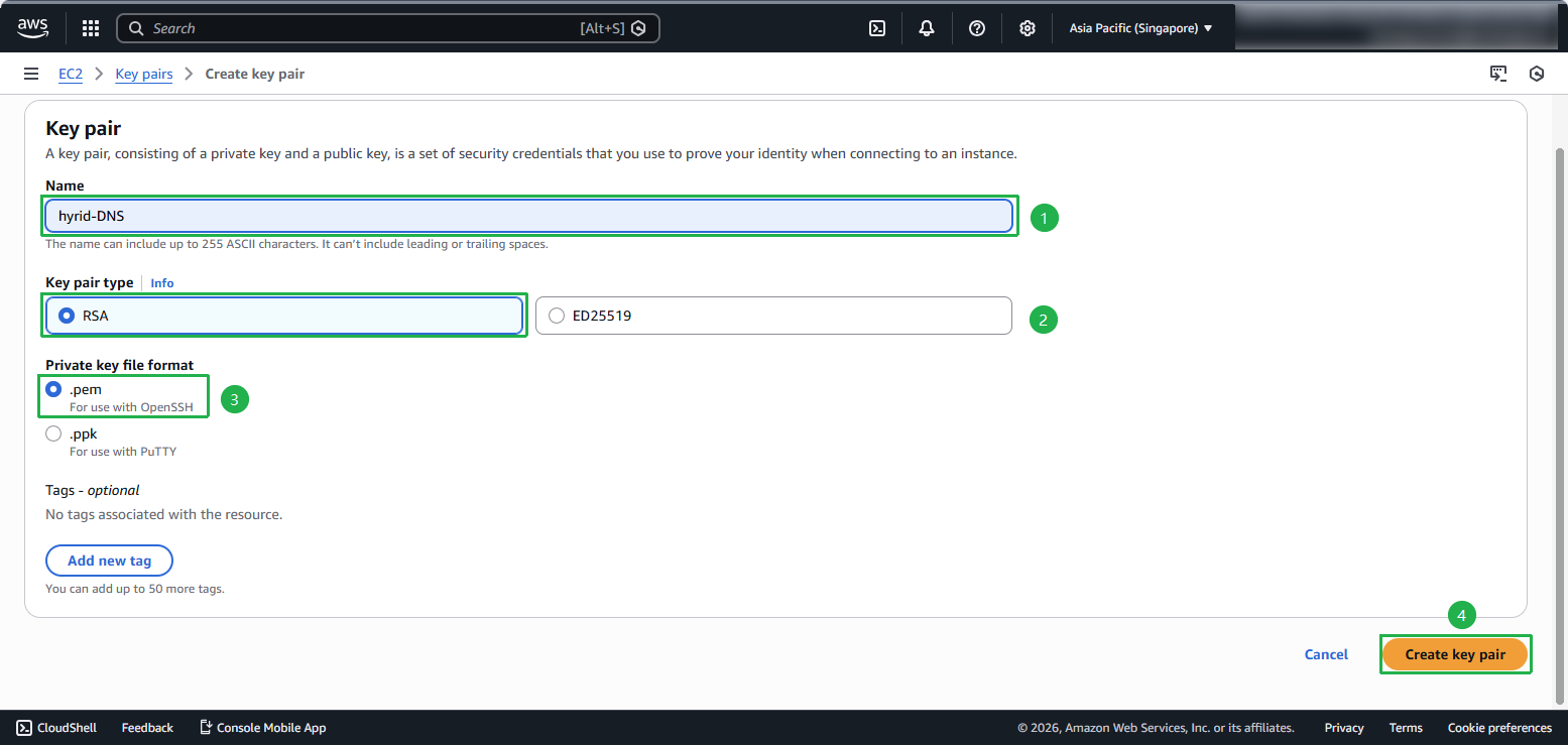 Create Key Pair