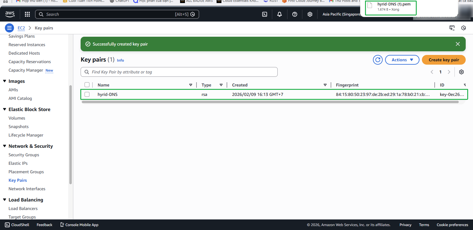 Create Key Pair