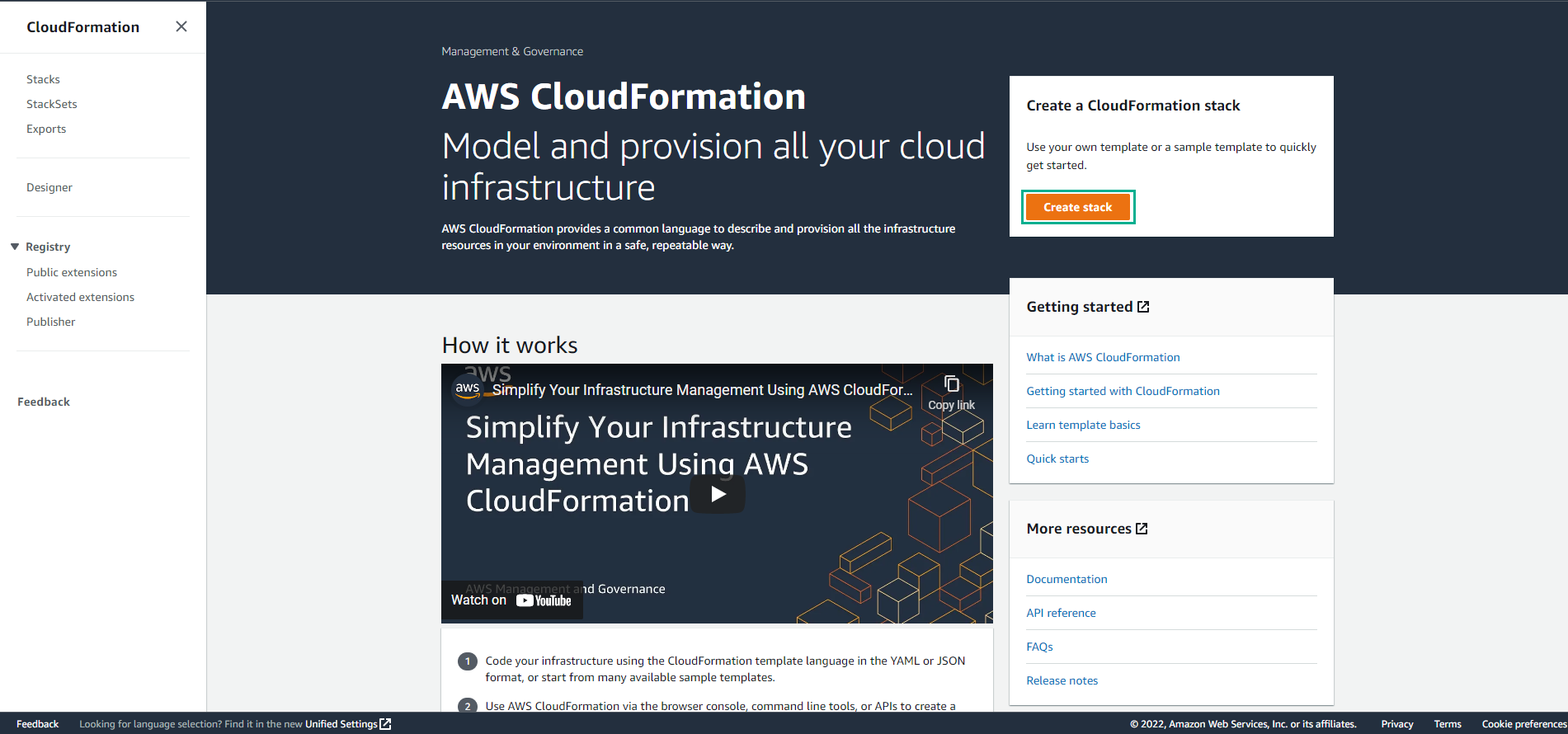 Launch CloudFormation