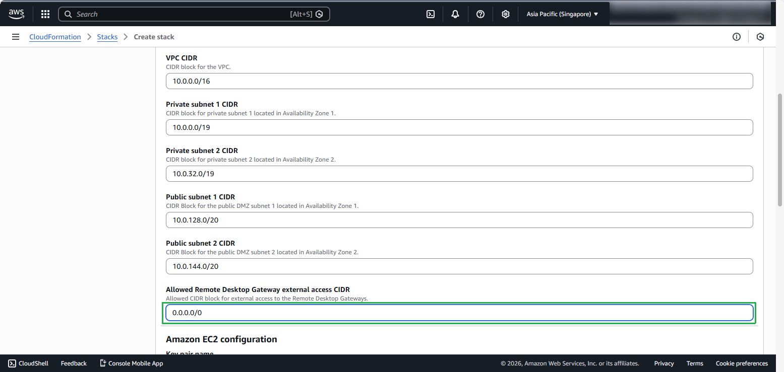 Launch CloudFormation
